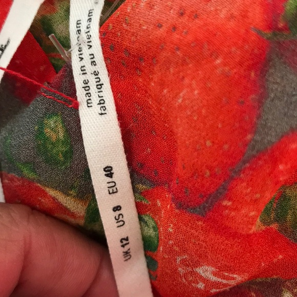 Anthropologie Strawberry Ruffle Tan NWOT 8 - Picture 7 of 7